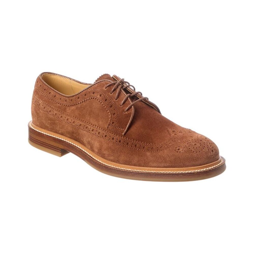 Brunello Cucinelli Suede Derby, Brown